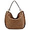 Laser Cut Trim Shoulder Bag Hobo