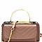 Chevron Quilted Metal Handle Accent Wallet Cross Body MH-QQV128