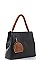 2 IN 1 PLAIN TWO TONE TOTE BAG WITH MINI COIN PURSE