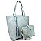 QS1627-LP Tassel Accent 2 in 1 Tall Tote Set