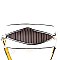 Striped  Tassel Accent Center Cross Body Camera Bag