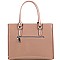 Stud Accent Patent Classy 2-Way Tote MH-QS3305