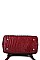 CROCO SKIN TEXTURED BACKPACK