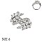 EXQUISITE CZ LEAF WRAP RING SLR1695