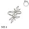 CUBIC ZIRCONIA BUTTERFLY RING SLR1703SI