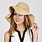 Trendy Large Brim Crochet Raffia Beach Hat SLRAF1351