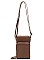 STYLISH PLAIN SMOOTH TEXTURE CROSSBODY BAG