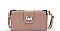 MODERN PLAIN SMOOTH TEXTURED CROSSBODY WALLET