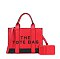 " THE TOTE BAG " With Wallet