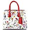 Quality Colorful Flower Print Classic Tote