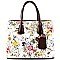 Quality Colorful Flower Print Classic Tote