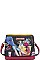 Nicole Lee REST WITH CLASS PRINT CROSSBODY BAG