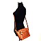 Laser-Cut Twist-lock Women Cross Body