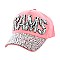 Los Angeles RAMS Football Team in Stones on Fashion Baseball Cap MEZ674