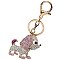 Rhinestone Multicolored Crystal Cute Pendant Charm Keychain with Lobster Clip