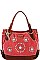 NICOLE LEE LONG STRAP MULTI RHINESTONE SATCHEL