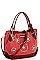 NICOLE LEE LONG STRAP MULTI RHINESTONE SATCHEL