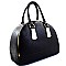 Hardware Accent Dual Compartment Bulky Satchel