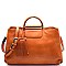 S0485-LP Metal Handle Dual Compartment Satchel