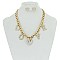 Trendy Chain Nk Set W/ Love Charms SLS1175