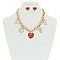 Trendy Chain Nk Set W/ Love Charms SLS1175