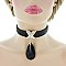 FASHIONABLE CHOKER SET W/ LRG TEARDROP PENDANT SLS1176