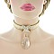 FASHIONABLE CHOKER SET W/ LRG TEARDROP PENDANT SLS1176