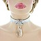 FASHIONABLE CHOKER SET W/ LRG TEARDROP PENDANT SLS1176