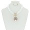 Trendy Beaded Nk Set Lrg Stone Ball Drop SLS1177