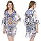 Stylish Mixed Animal Print Kimono