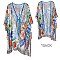 SLEEK STONE STUDDED MIX PARADISE PRINT PONCHO SLS2067