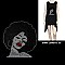 FASHIONABLE SOUL AFRO QUEEN HOTFIX/RHINESTONE SHIRT