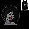 FASHIONABLE SOUL AFRO QUEEN HOTFIX/RHINESTONE TANK TOP SLS2094