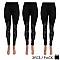 PACK OF 3 PIECES CHIC FLORAL RHINESTONED KNEE LEGGINGS SLS2123