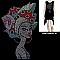 STYLISH HOTFIX/RHINESTONE DRESS