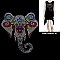 ELEPHANT HOTFIX/RHINESTONE LONG SHIRT