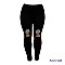 FASHIONABLE BROWN SUGAR HEAD TIE LEGGINGS