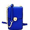 S87293-LP Turn-lock Button Saffiano Cross Body