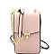 S87293-LP Turn-lock Button Saffiano Cross Body