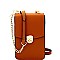 S87293-LP Turn-lock Button Saffiano Cross Body