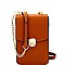 S87293-LP Turn-lock Button Saffiano Cross Body