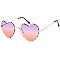 Pack of 12 Wavy Edge Tinted Heart Shaped Sunglasses