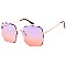 Pack of 12 Wavy Edge Rimless Statement Sunglasses