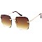 Pack of 12 Wavy Edge Rimless Statement Sunglasses