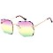 Pack of 12 Wavy Edge Rimless Statement Sunglasses