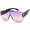 Pack of 12 Thick Framed Tinted Shield Sunglasses