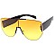 Pack of 12 Thick Framed Tinted Shield Sunglasses