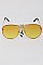 Pack of 12 Aviator Bee Accent Gradient Sunglasses