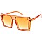 Pack of 12 Transparent Monotone Shield Sunglasses