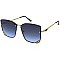 Pack of 12 Gold Trim Iconic Rimless Sunglasses Set